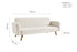 Micah Sofa Bed Boucle White